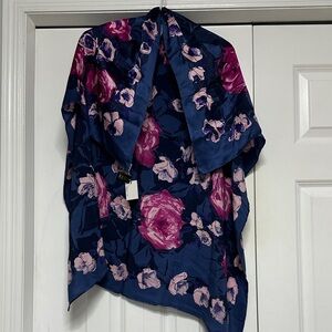 Remalon Large Silk Floral Women's Scarf
